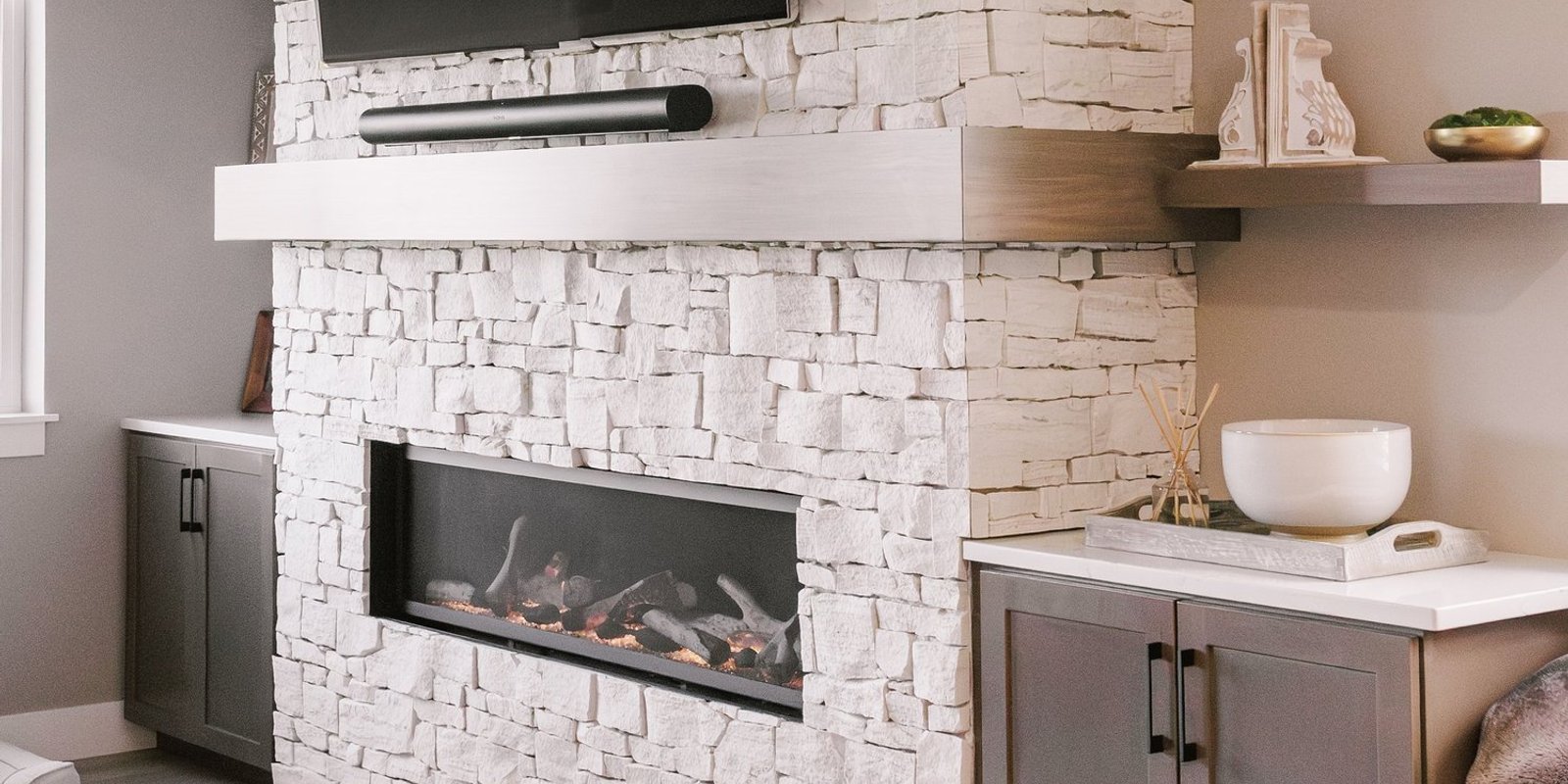 13. Warmth & Style: A Gas Furnace-Rated Fireplace That Defines Colorado Basement Remodeling — Reither Construction