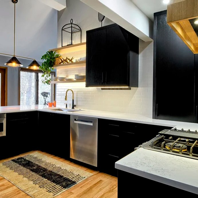 Modern Moody kitchen remodel in Parker by Reither Construction, view 2