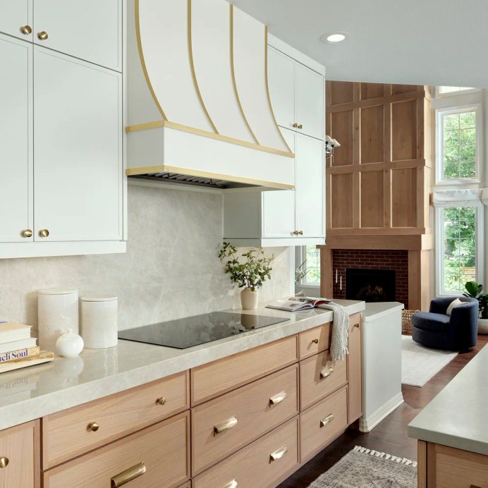Natural Warm kitchen remodel in Greenwood Village by Reither Construction, view 1