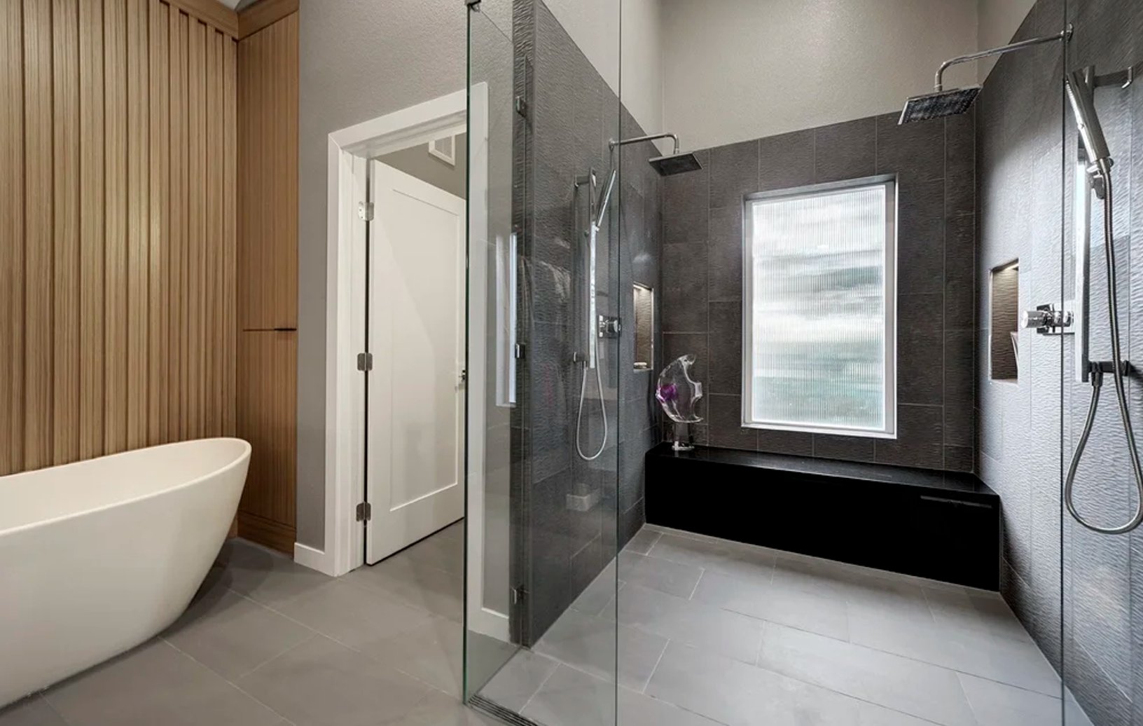 Completed master bathroom remodel by Reither Construction in Castle Rock Colorado