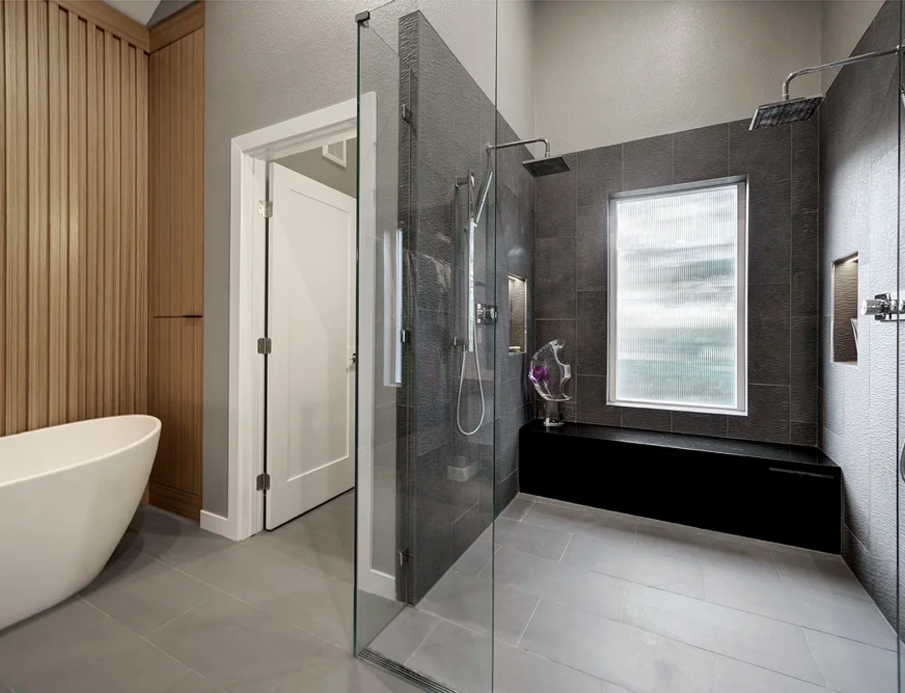 Completed custom bathroom remodel in Castle Rock Colorado by Reither Construction
