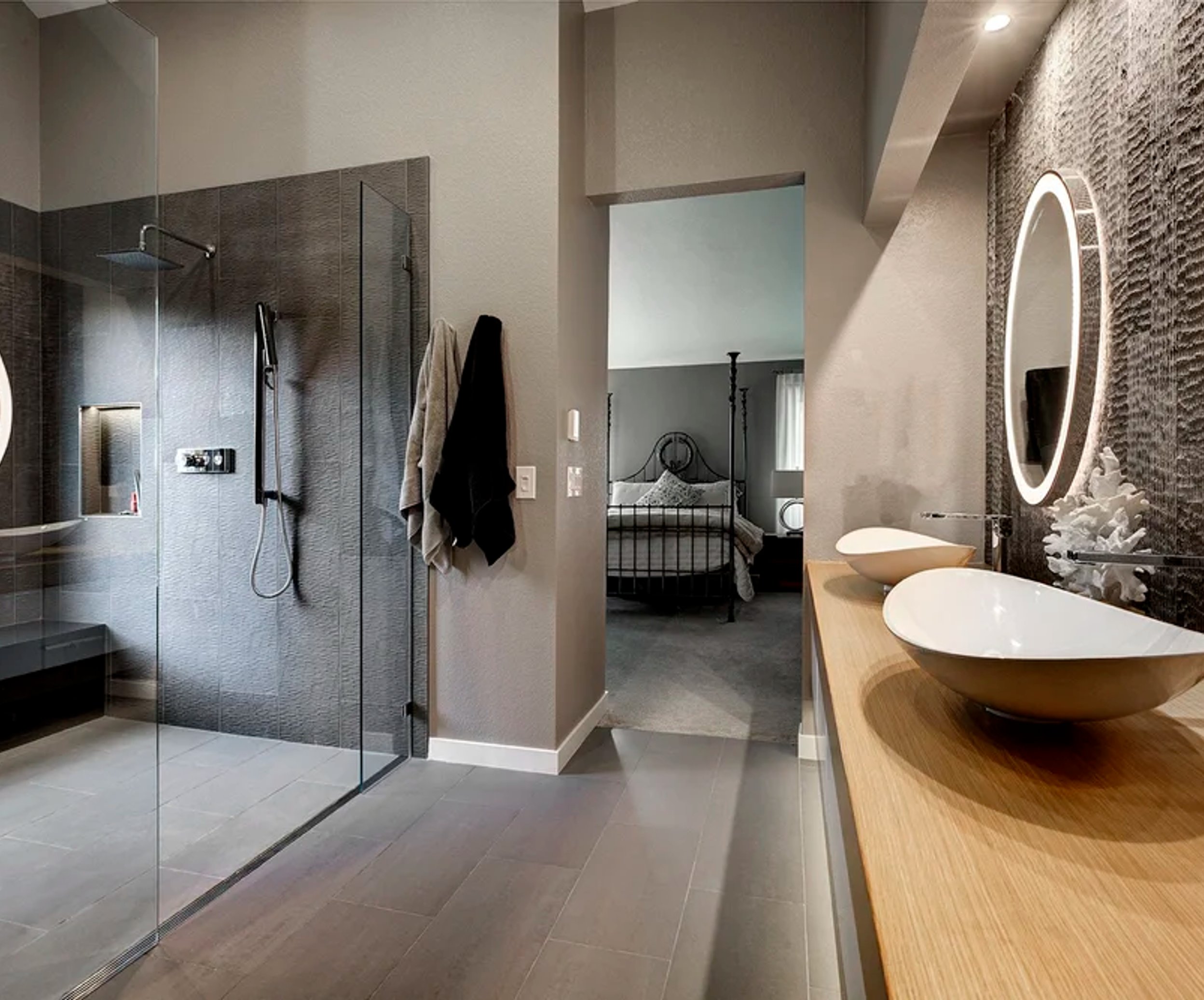 Custom bathroom remodel in Castle Rock CO by Reither Construction