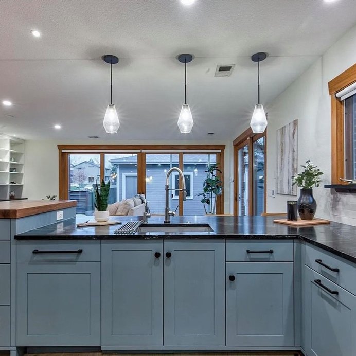 Modern Comfort Elevated lower-level remodel in Sterling Ranch by Reither Construction, view 2